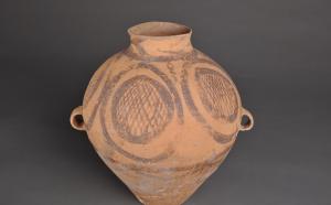新石器时代马家窑文化马厂类型五圆圈网纹双耳罐